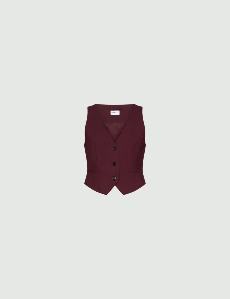 Stretch wool waistcoat - Marella
