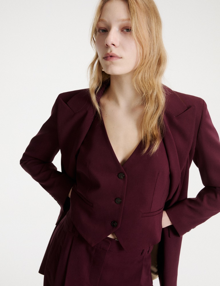 Stretch wool waistcoat - Marella