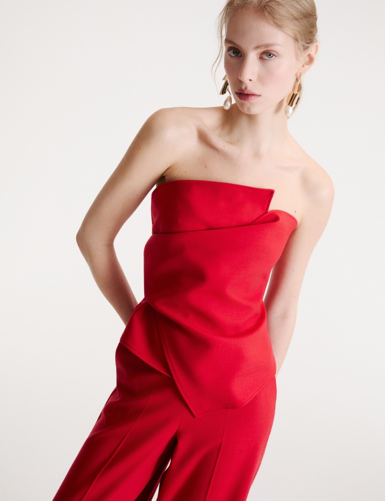 Top bustier in twill stretch - Marella