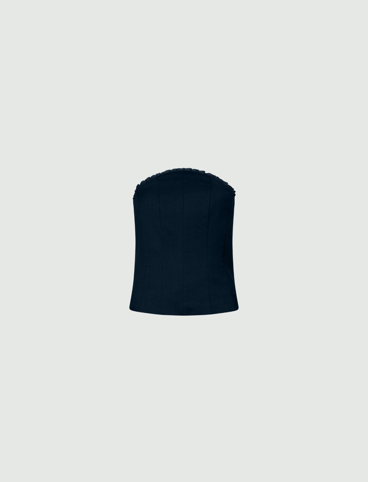 Mini-ruffle bustier - NAVY - Marella