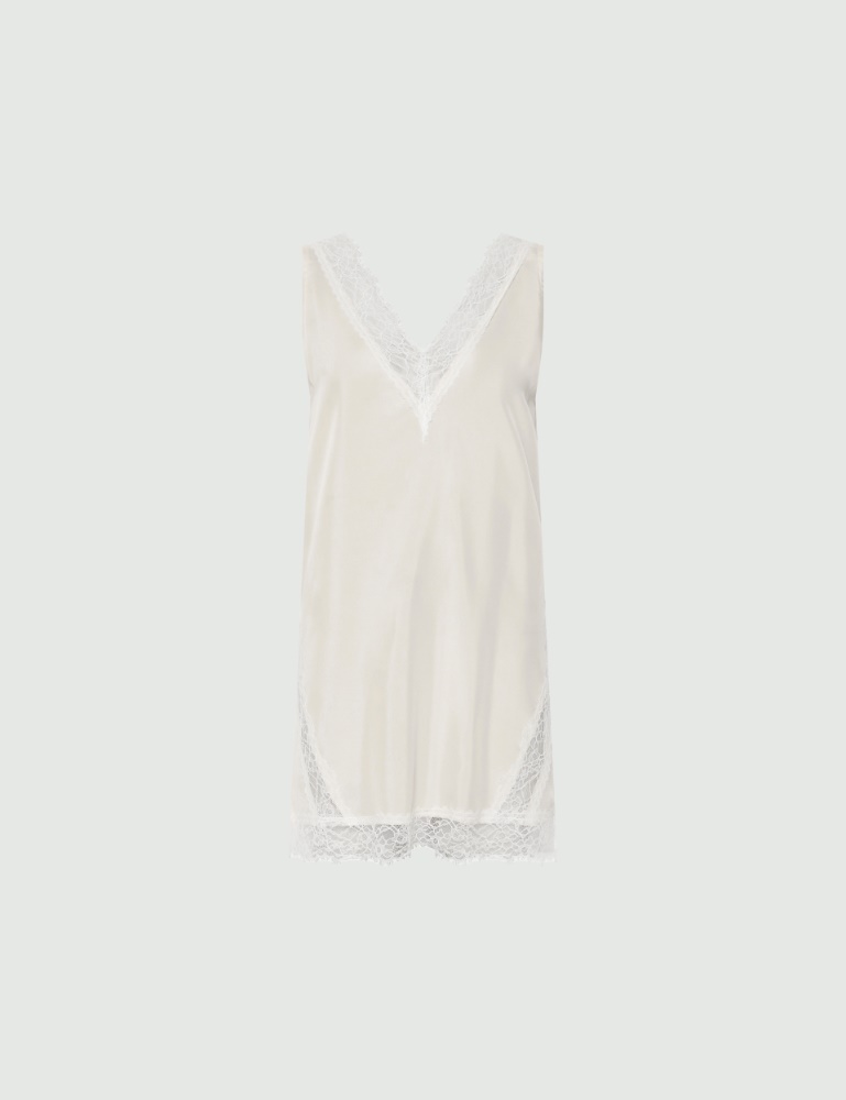 Long habutai silk top - Marella