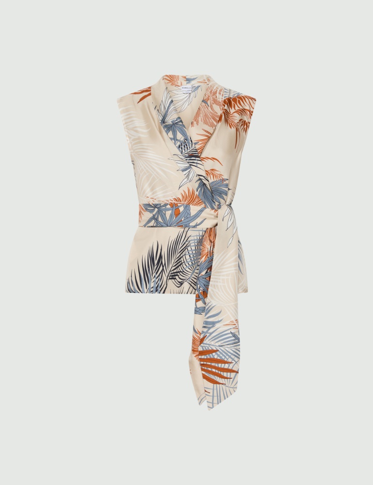 Blusa a portafoglio in seta - Marella