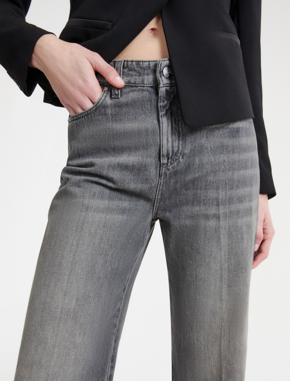 Jean à jambe large - GRIS - Marella - 5