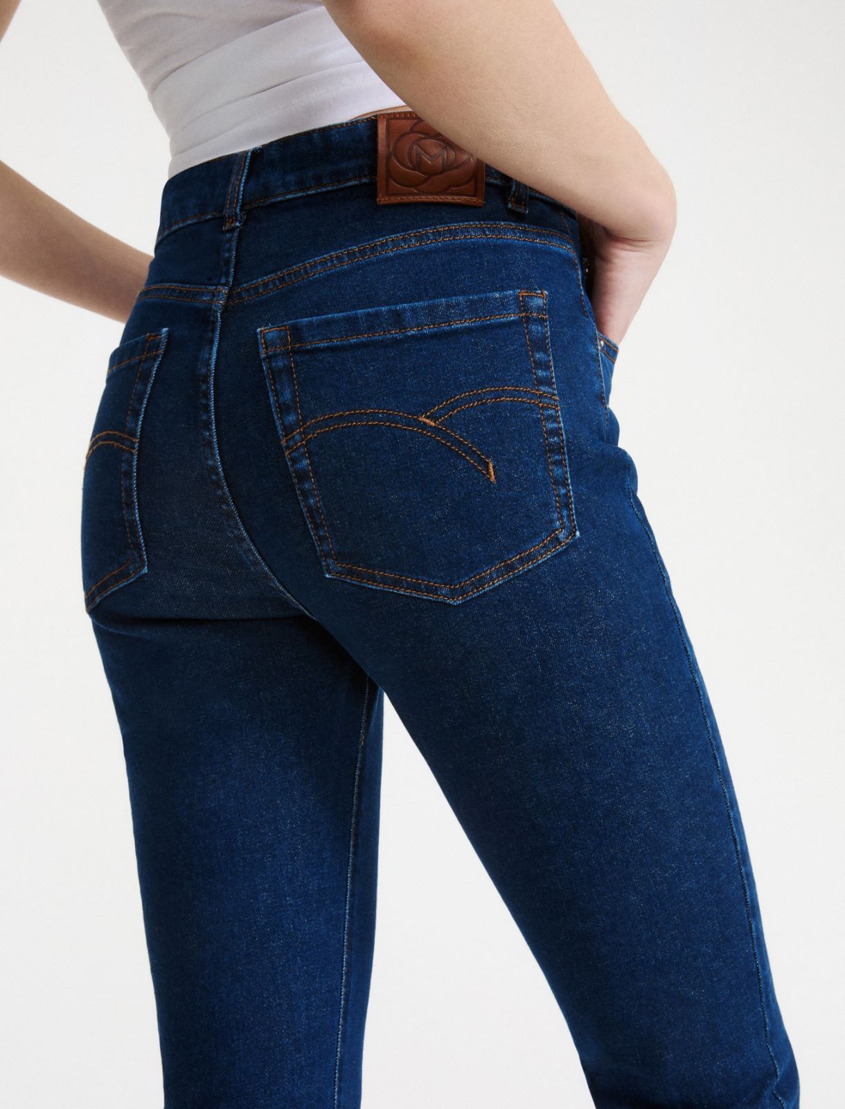 Jean coupe slim en denim stretch - MARINE - Marella - 6