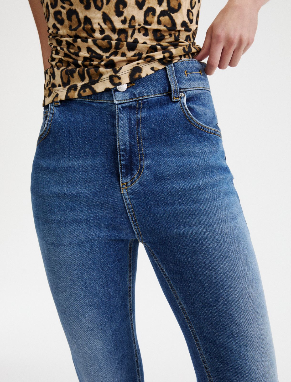 Jean bootcut en denim stretch - BLEU ELECTRIQUE - Marella - 5
