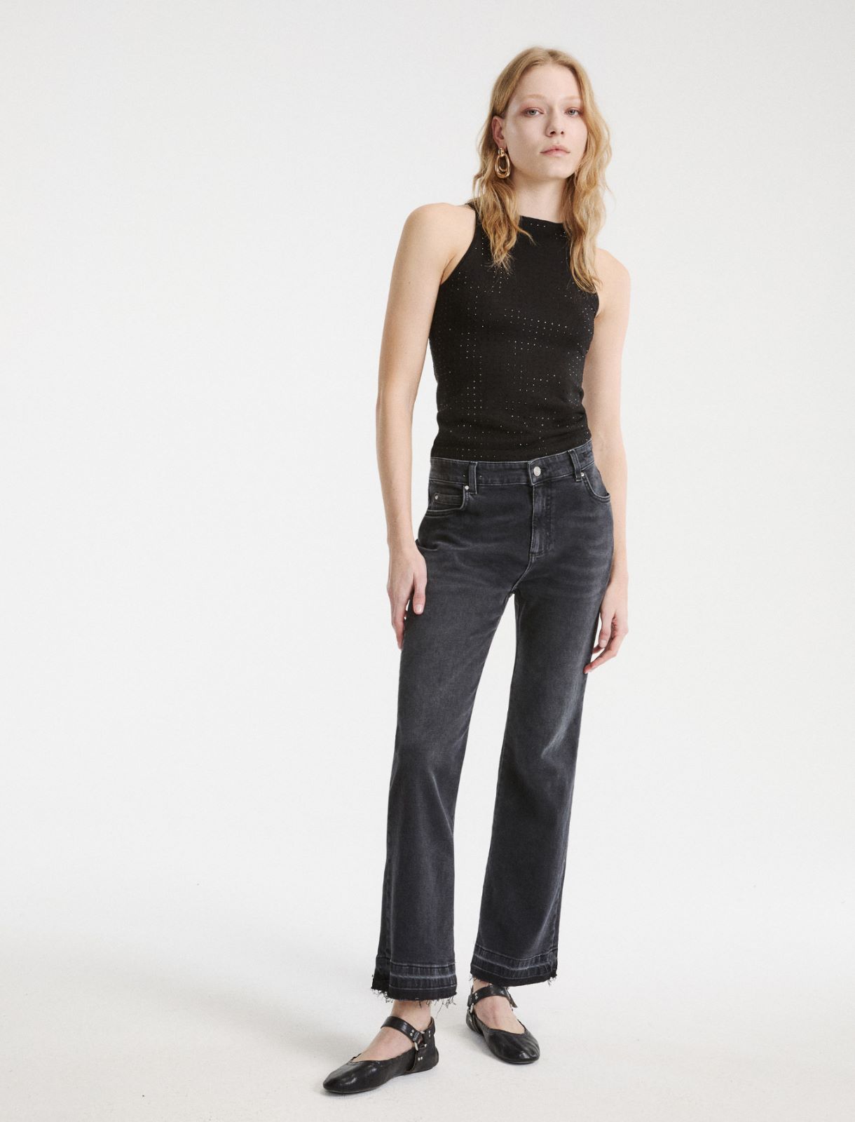 New-Flare-Jeans aus Stretch-Denim - SCHWARZ - Marella - 2