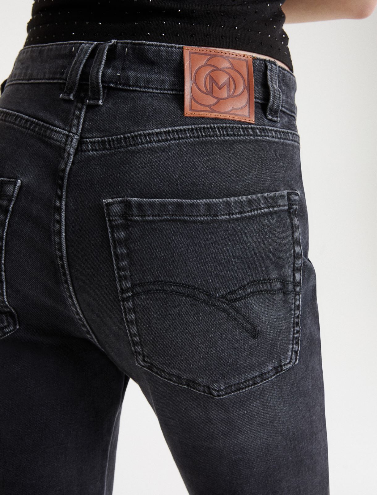 New-Flare-Jeans aus Stretch-Denim - SCHWARZ - Marella - 5