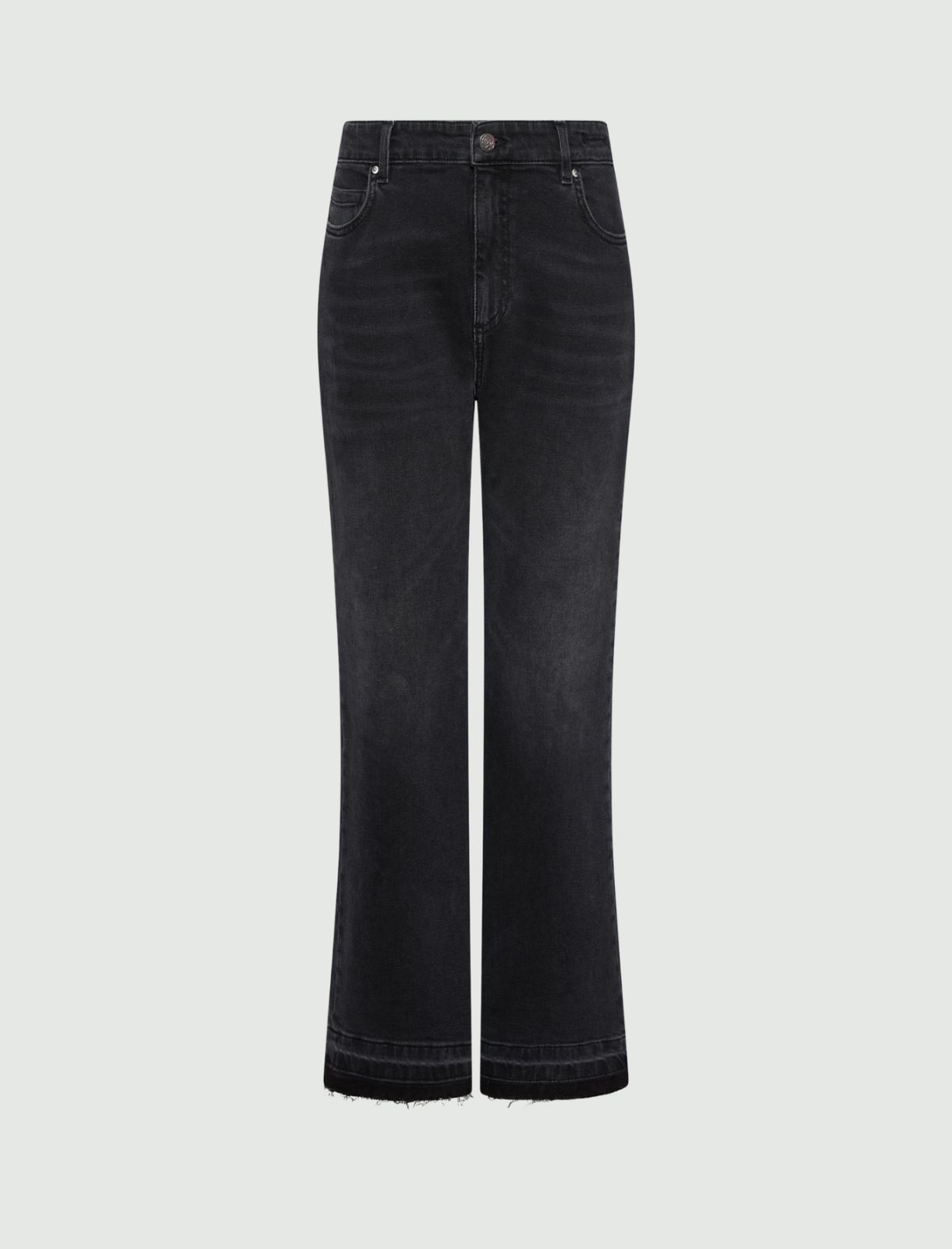 New-Flare-Jeans aus Stretch-Denim - SCHWARZ - Marella