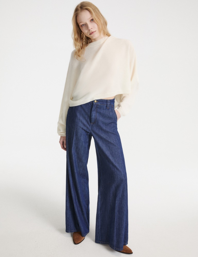 Palazzo jeans in fluid denim - Marella