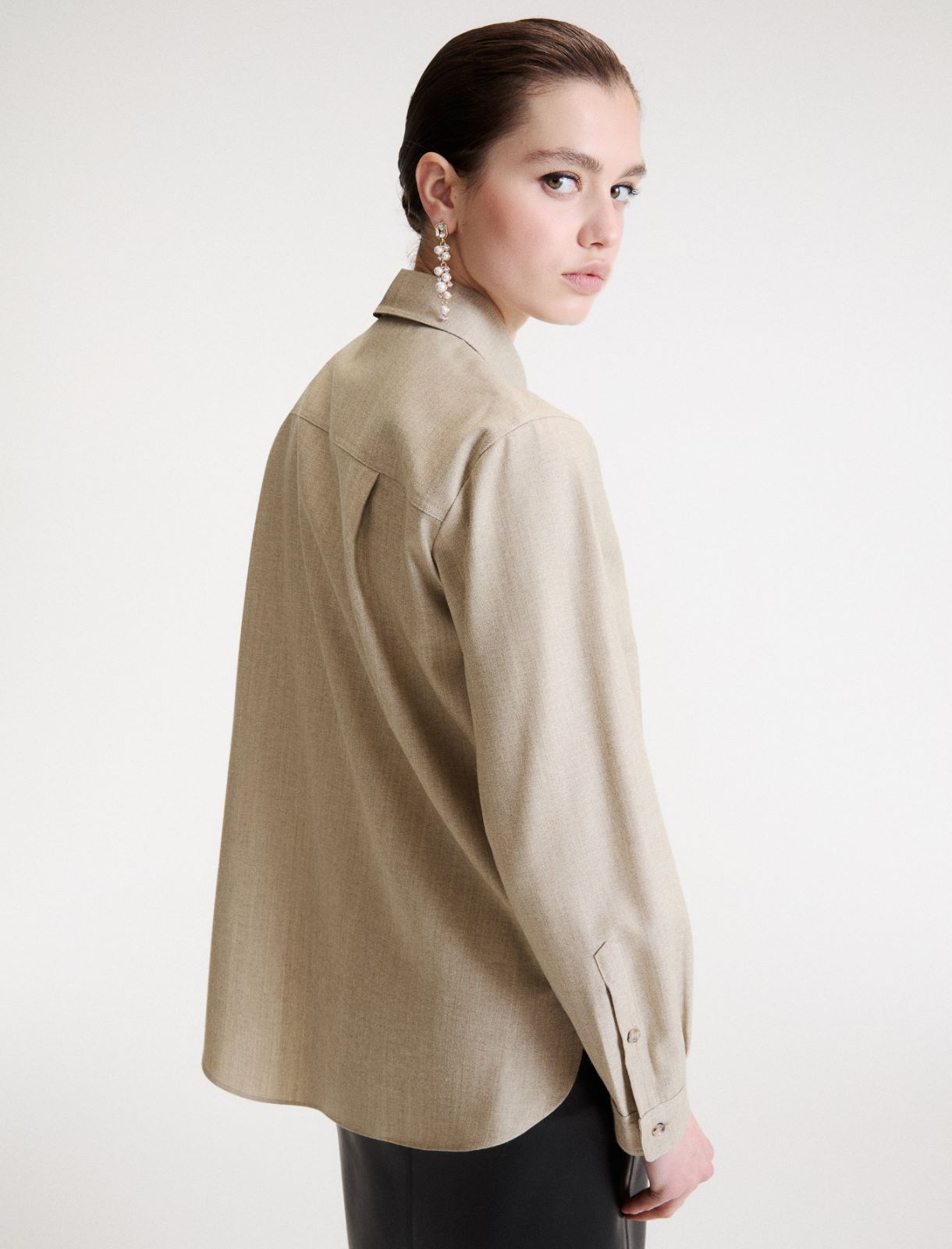 Wool-blend shirt - OREGANO - Marella - 3