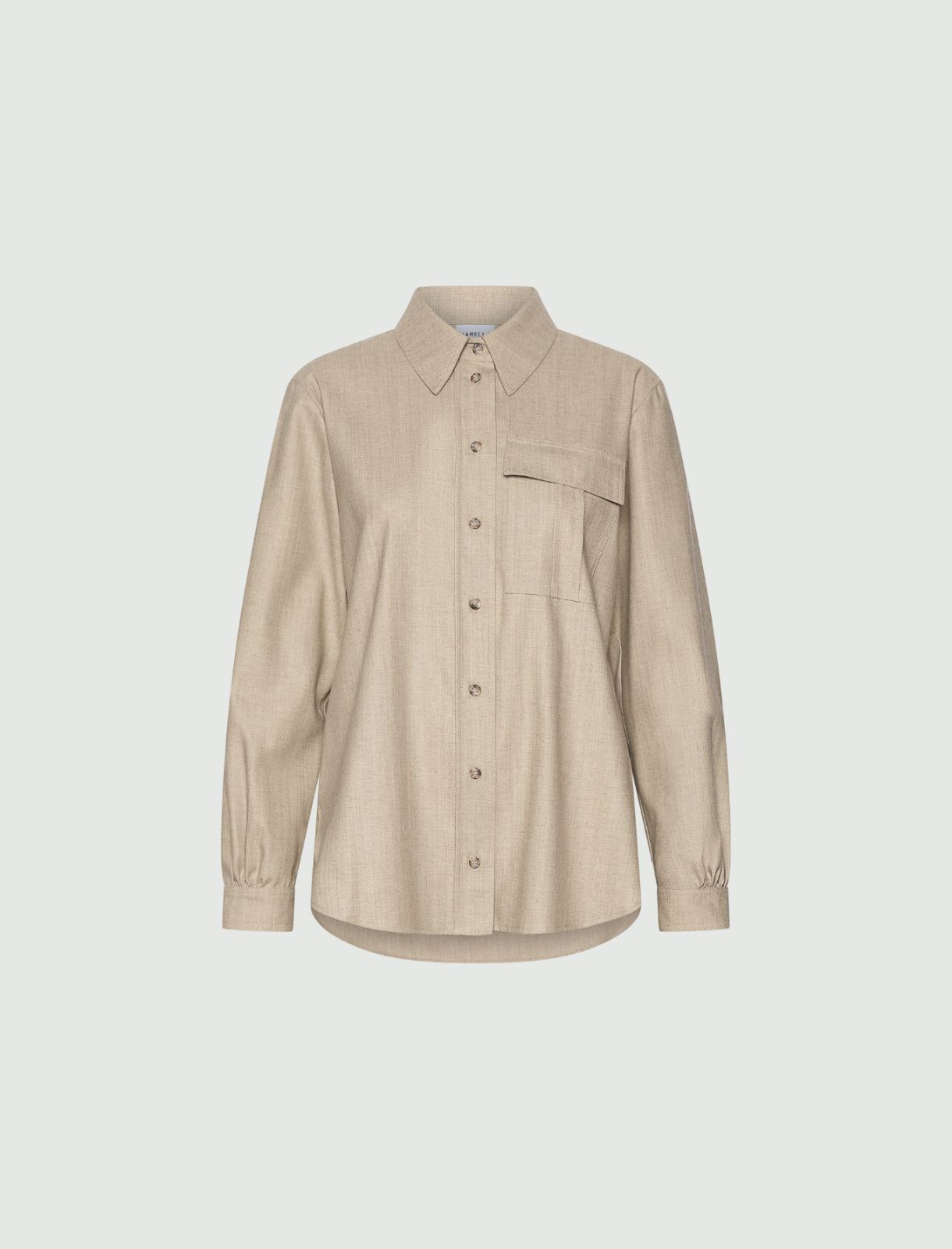 Wool-blend shirt - OREGANO - Marella