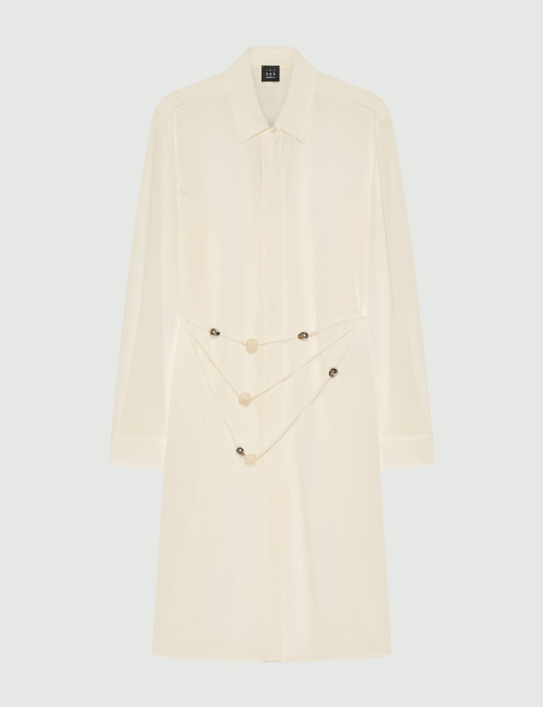 Long georgette shirt with necklace - Marella
