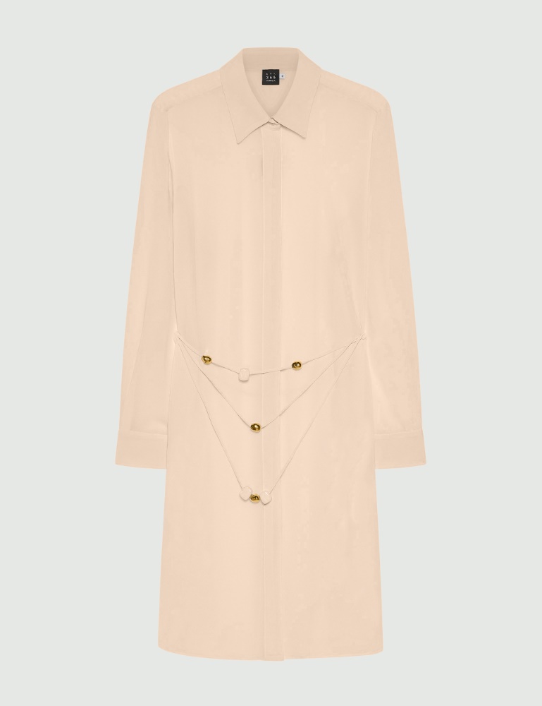 Chemise longue en georgette avec collier - Marella