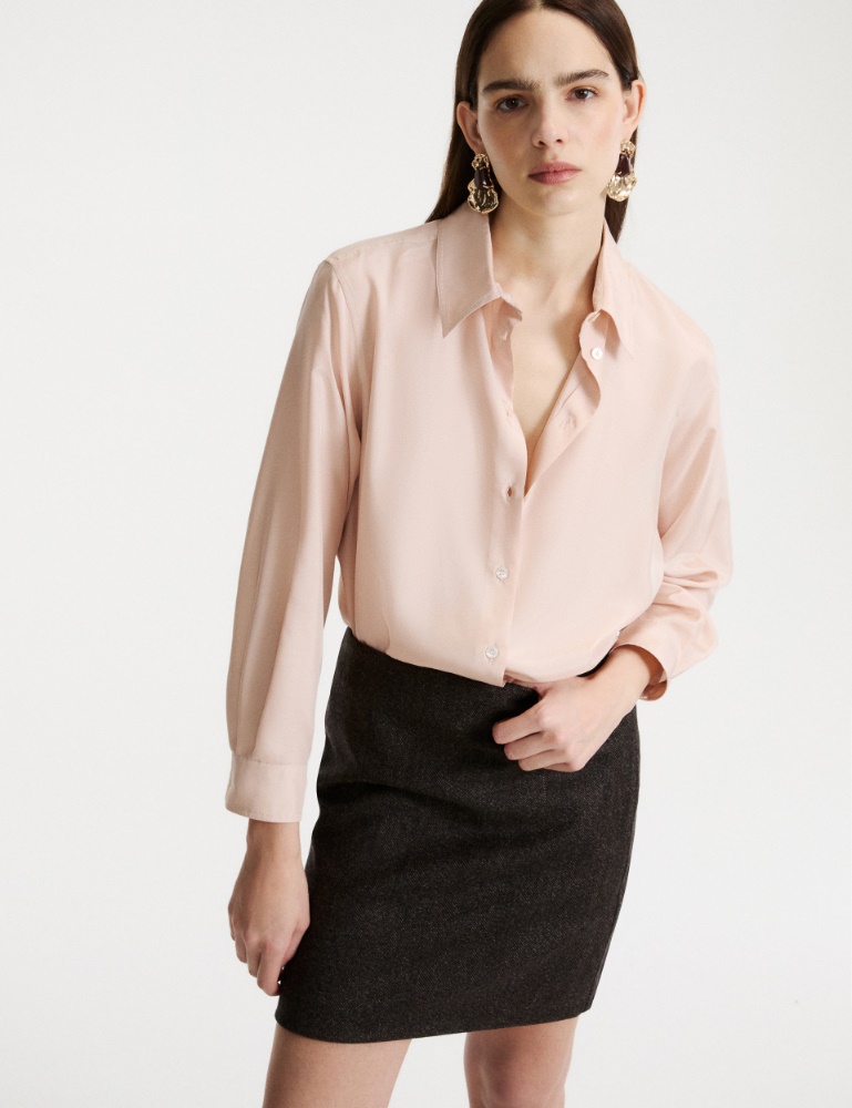 Camicia in seta habotai lavata - Marella