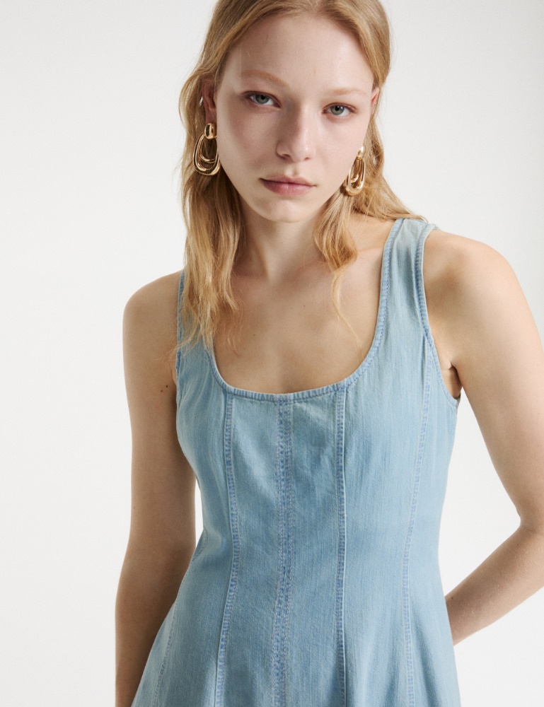 Robe cintrée en denim fluide - Marella