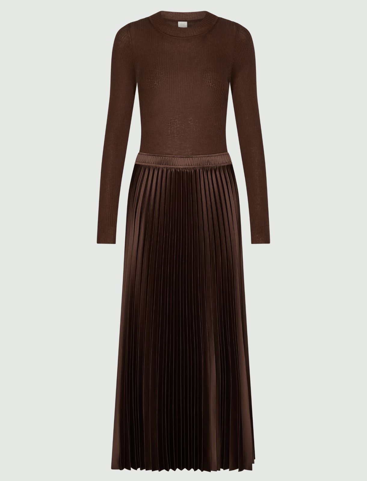 Eng anliegendes Kleid aus reiner Wolle - KARAMELL - Marella