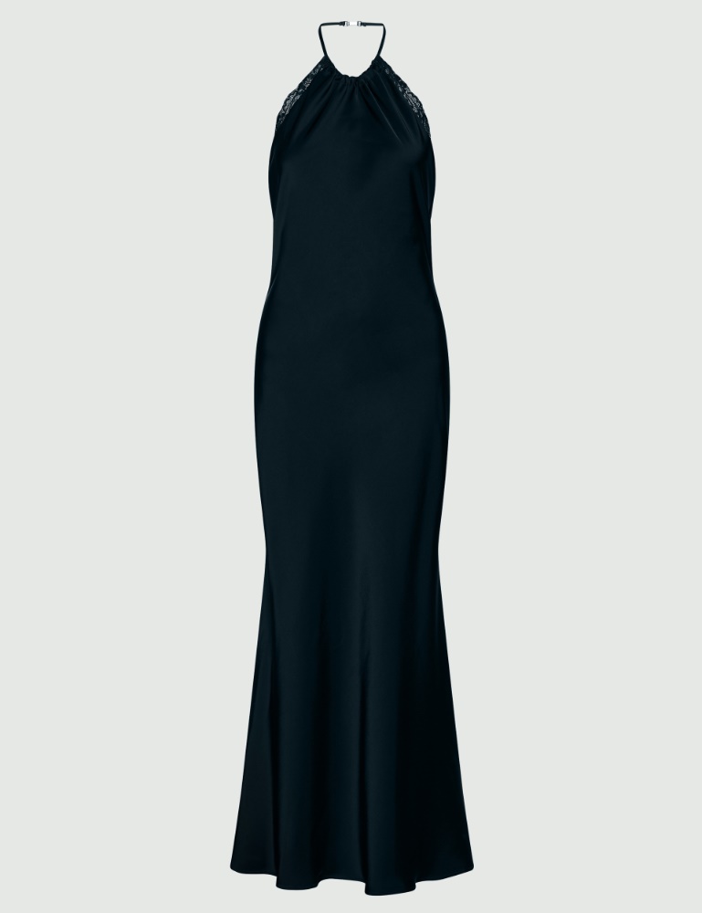 Sleeveless lace-trimmed dress - Marella