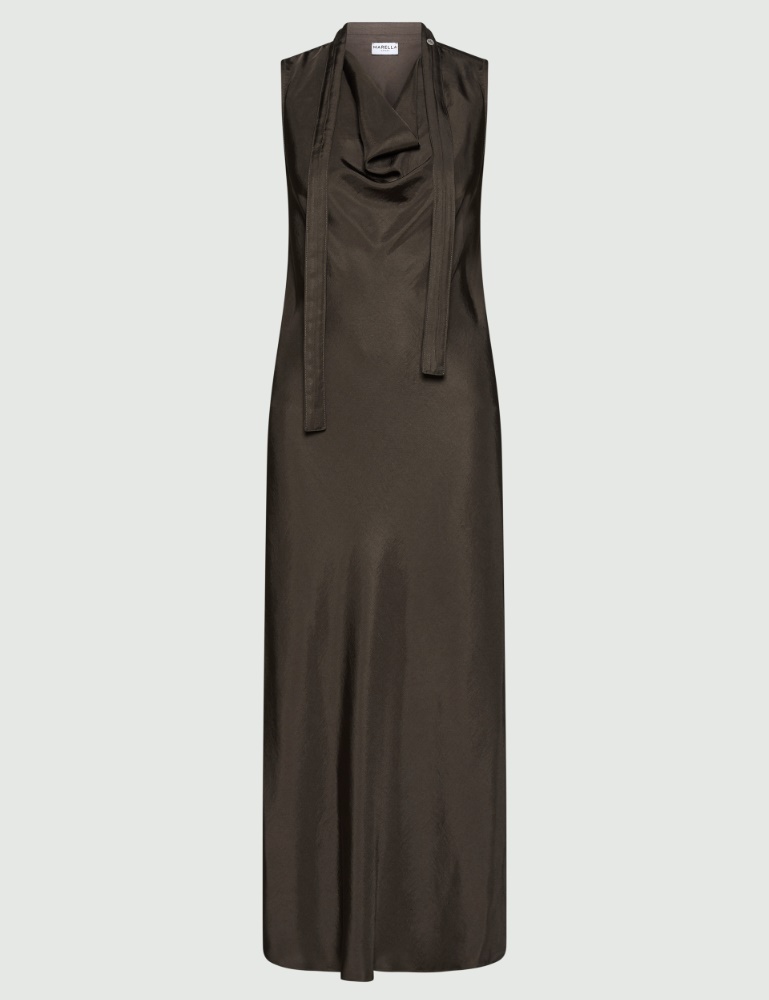 Sleeveless twill dress - Marella
