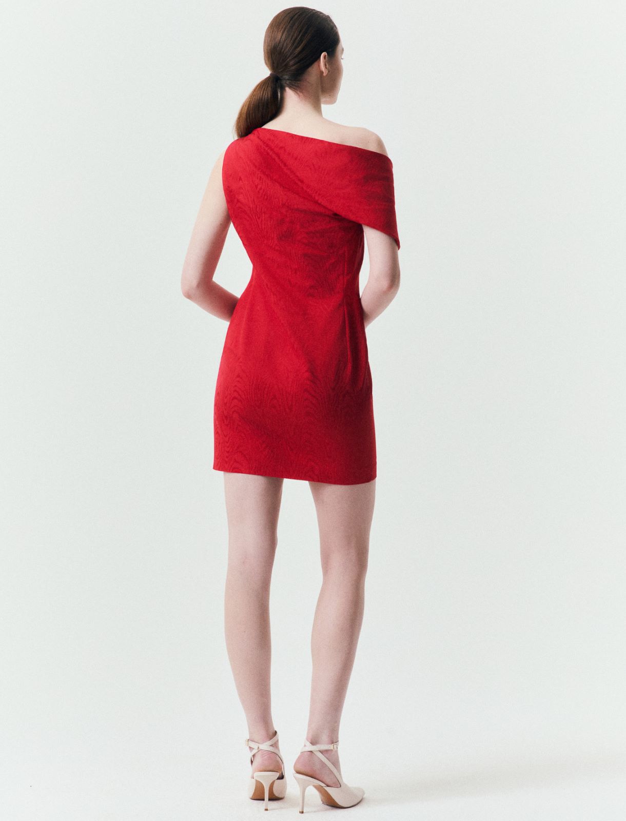 One-shoulder dress - RED - Marella - 3