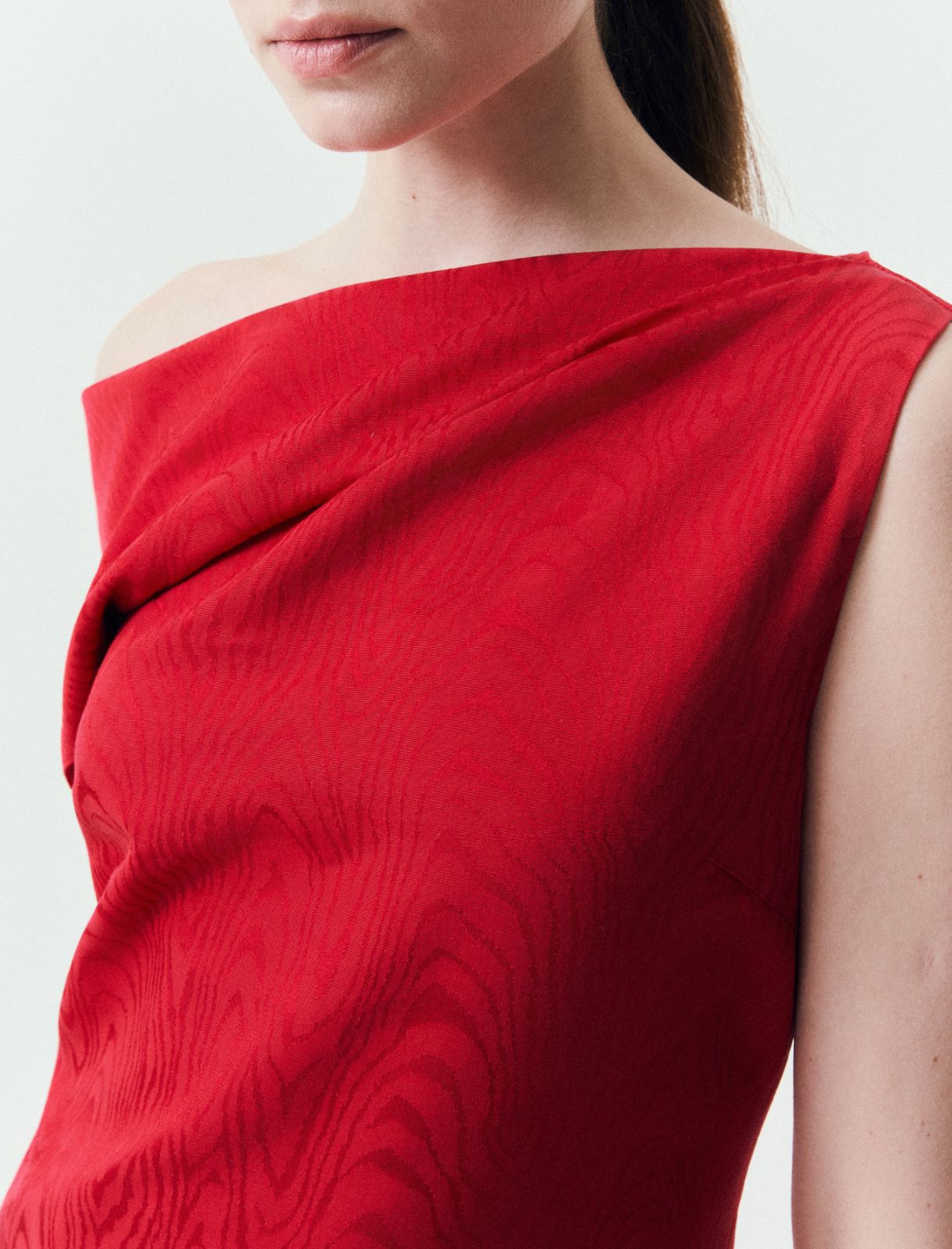 One-shoulder dress - RED - Marella - 5
