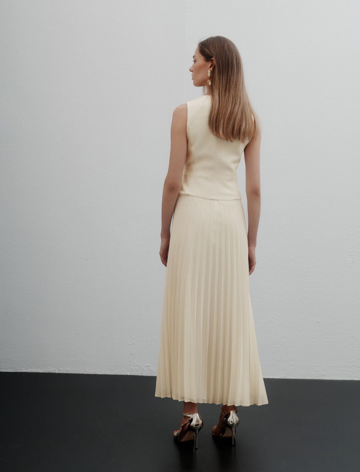 Robe bi-matière - BLANC LAINE - Marella - 3