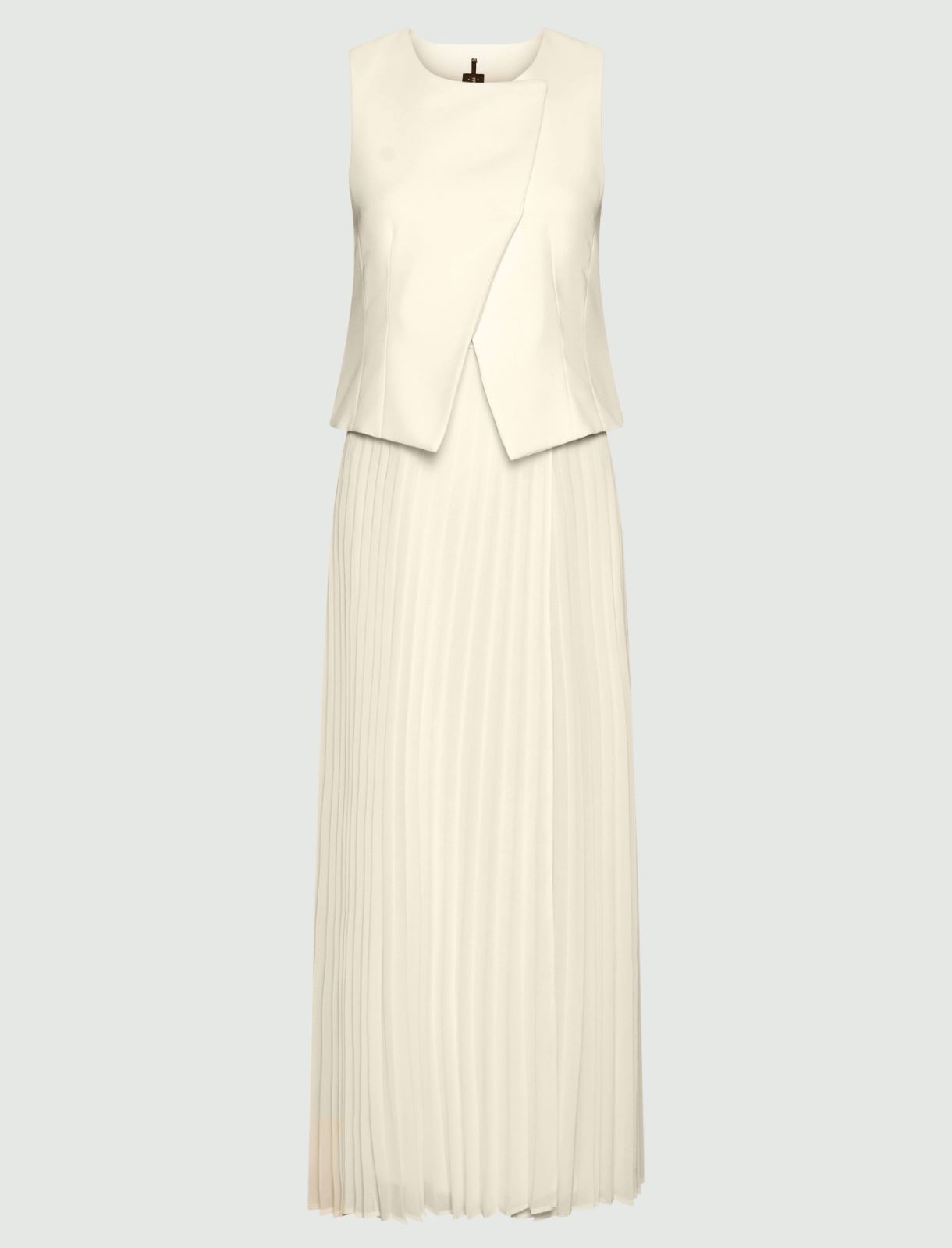 Robe bi-matière - BLANC LAINE - Marella