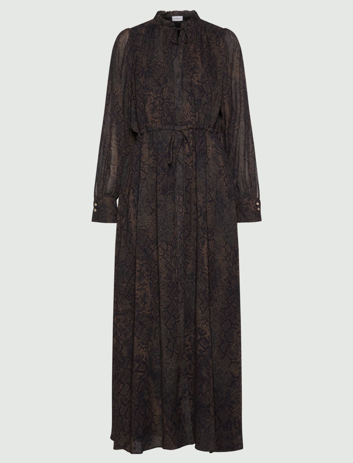 Georgette shirt dress - BROWN - Marella