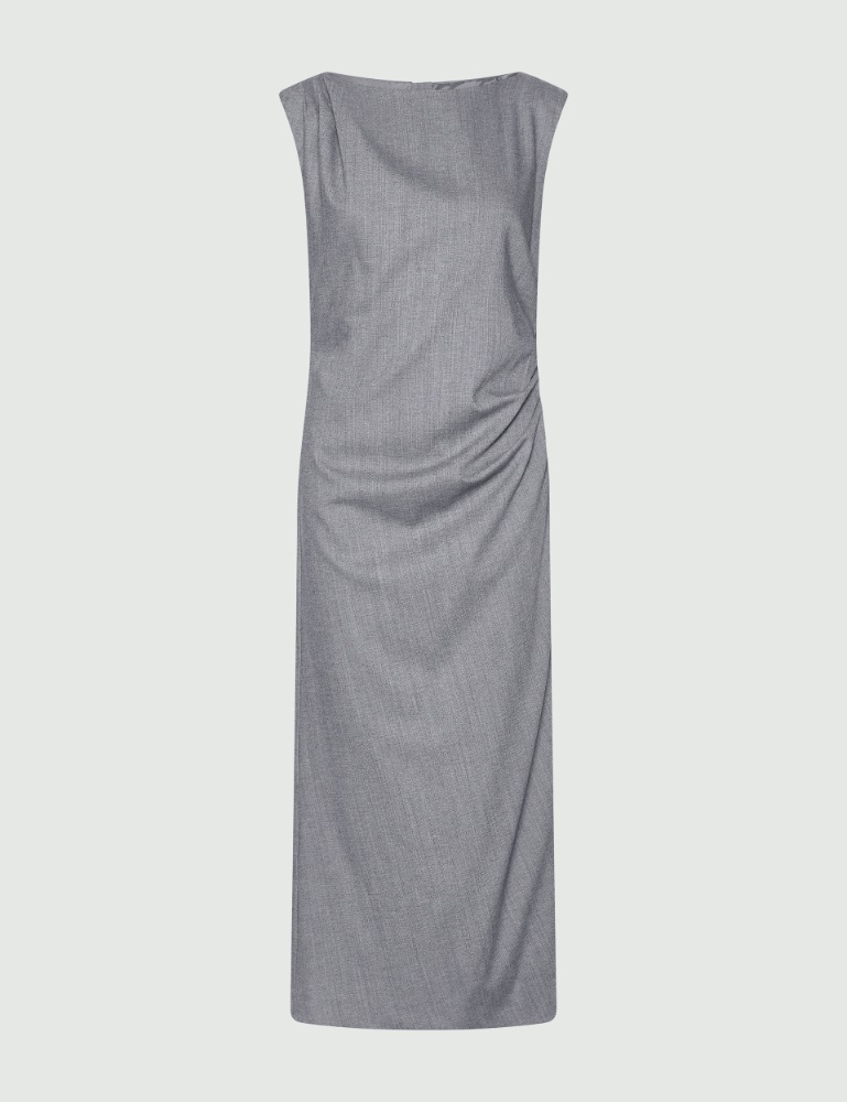 Sleeveless dress in a comfortable wool blend - Marella