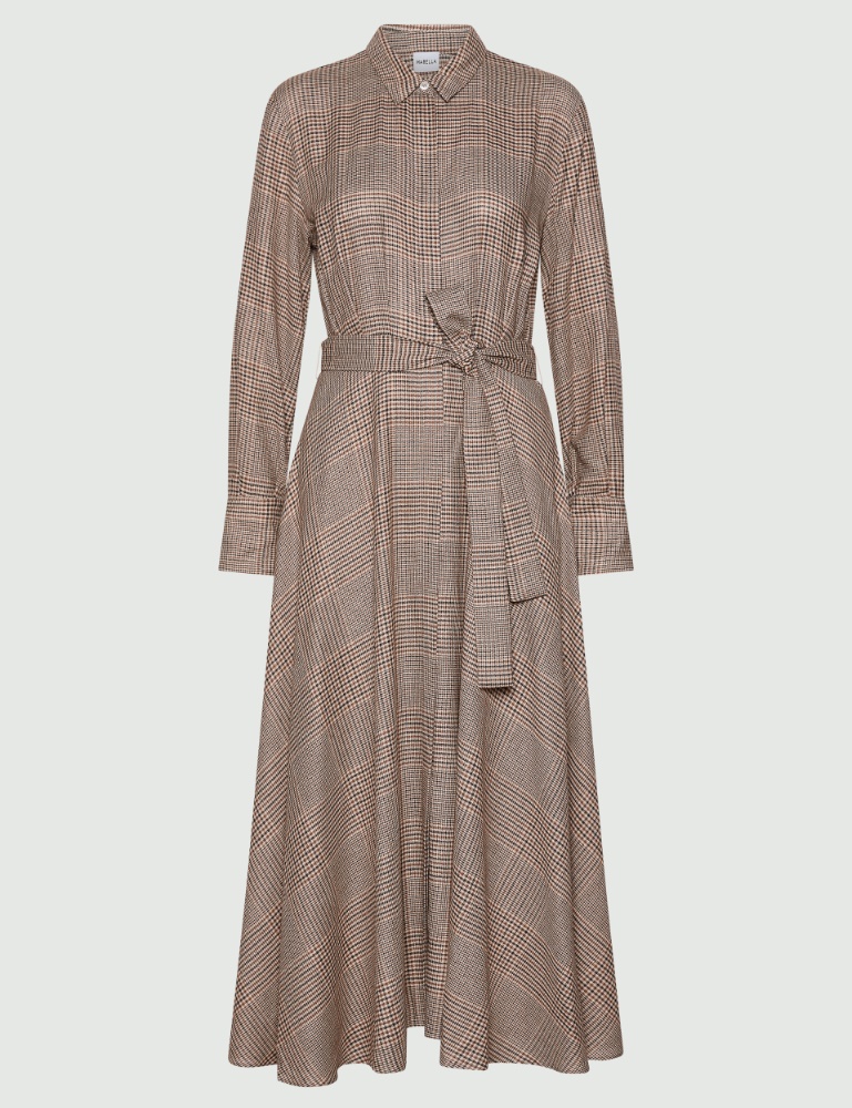 Wool-and-viscose shirt dress - Marella