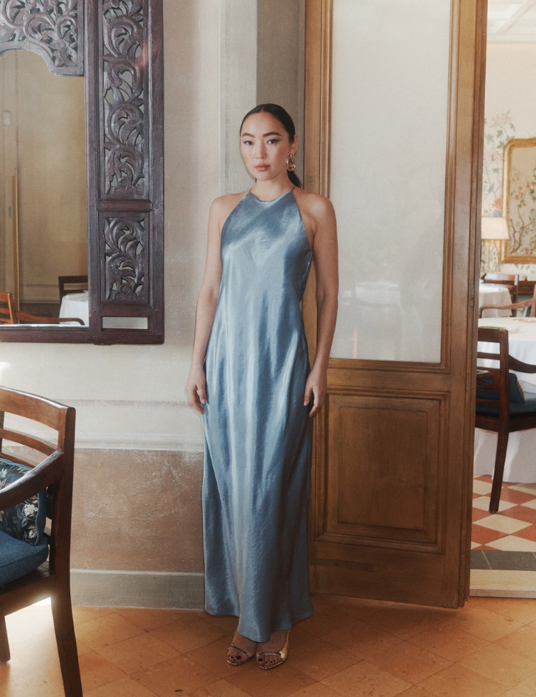 Ärmelloses Kleid aus Satin - Marella