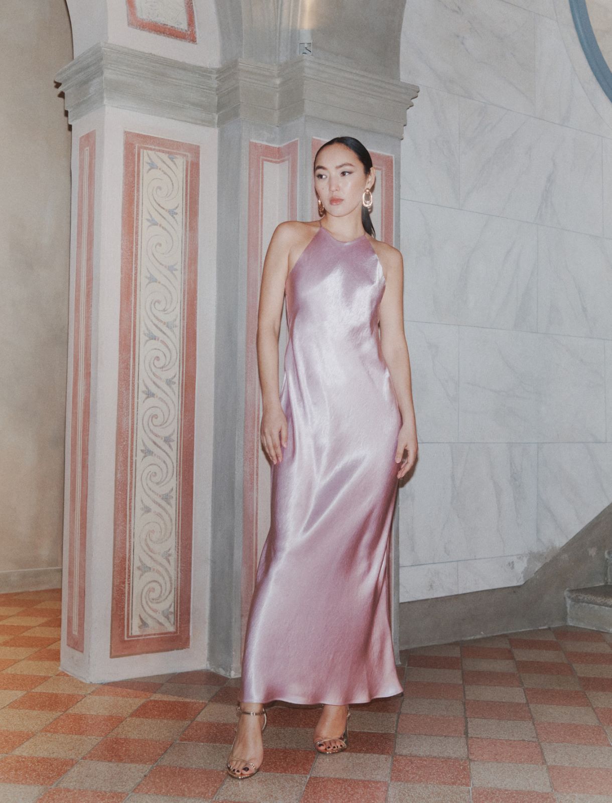 Ärmelloses Kleid aus Satin - ROSA - Marella - 2
