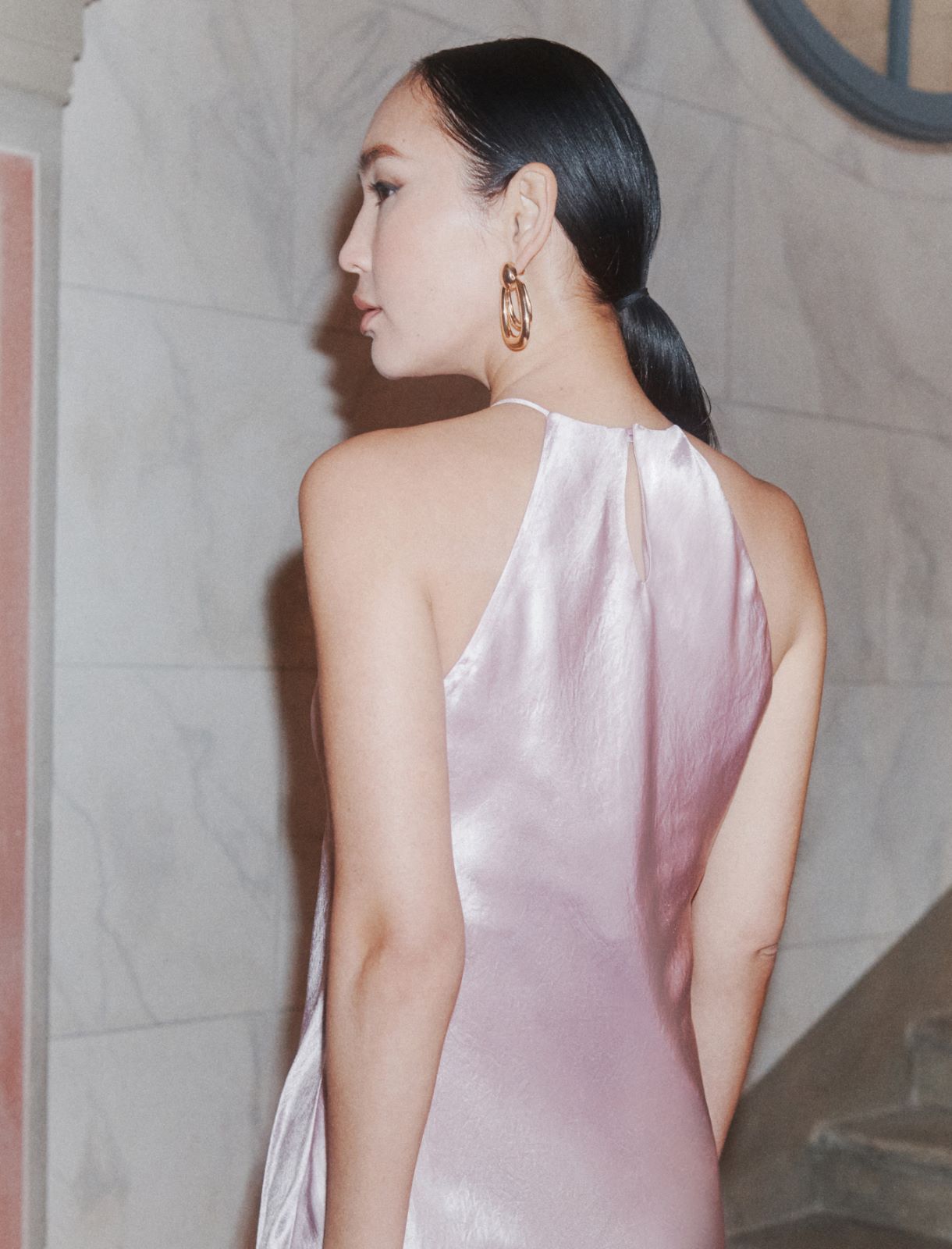 Ärmelloses Kleid aus Satin - ROSA - Marella - 6