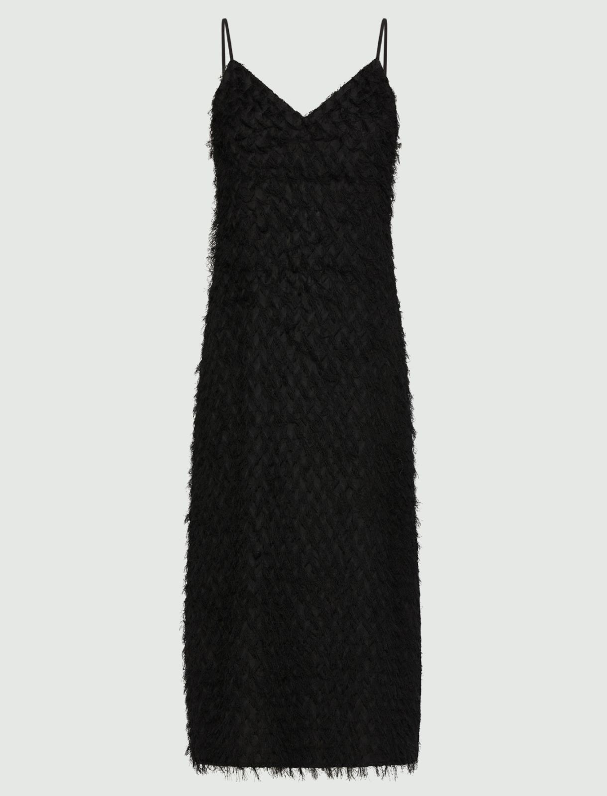 Slip dress in fil coupé - NERO - Marella