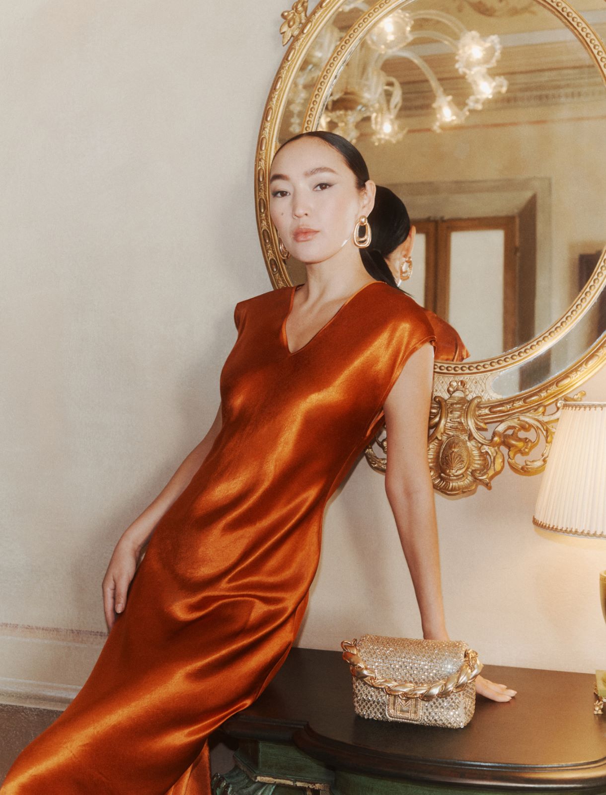 Robe à décolleté dans le dos - ROUILLE - Marella - 4