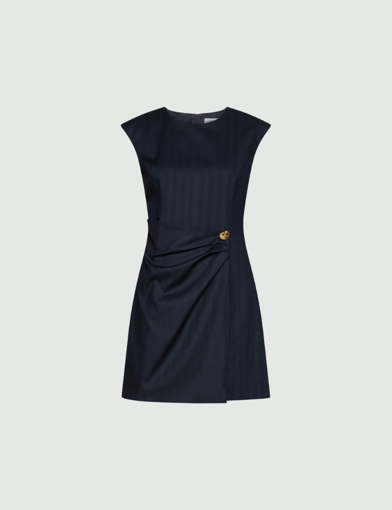 Kleid aus Twill in Fischgrat-Optik - Marella