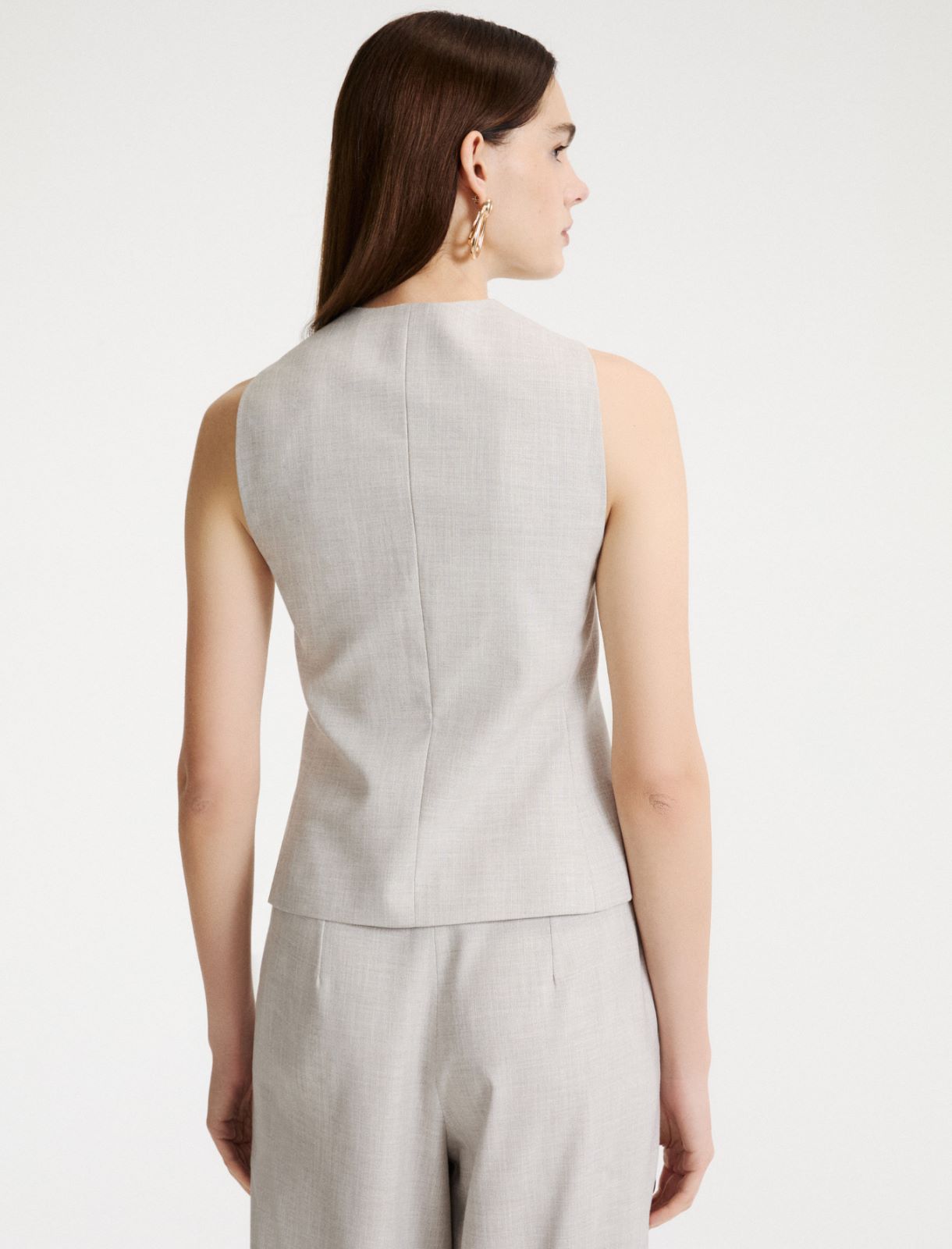 Gilet à nœud - GRIS CLAIR - Marella - 3