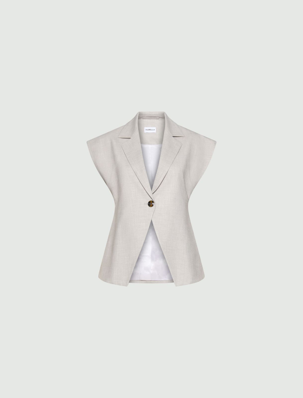 Blazer mit Kimonoärmeln - HELLGRAU - Marella