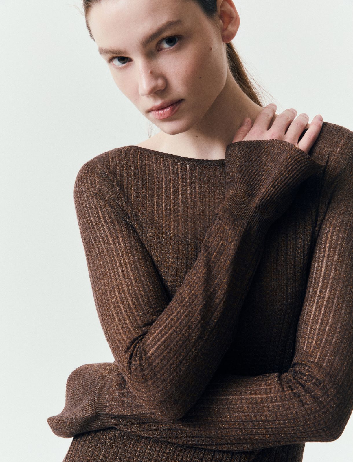 Knit dress - BROWN - Marella - 5