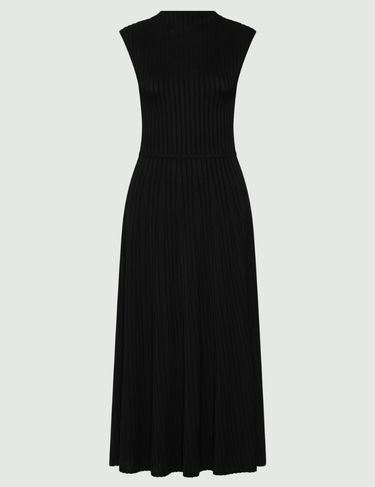 Sleeveless ribbed knit dress - Marella