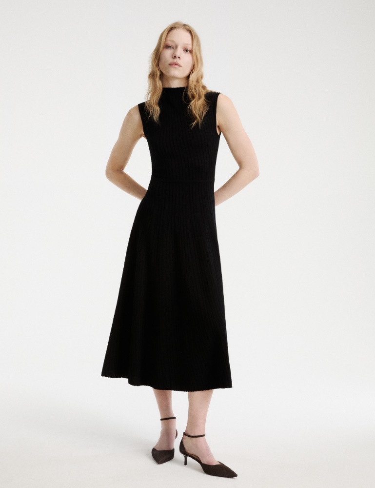 Sleeveless ribbed knit dress - Marella