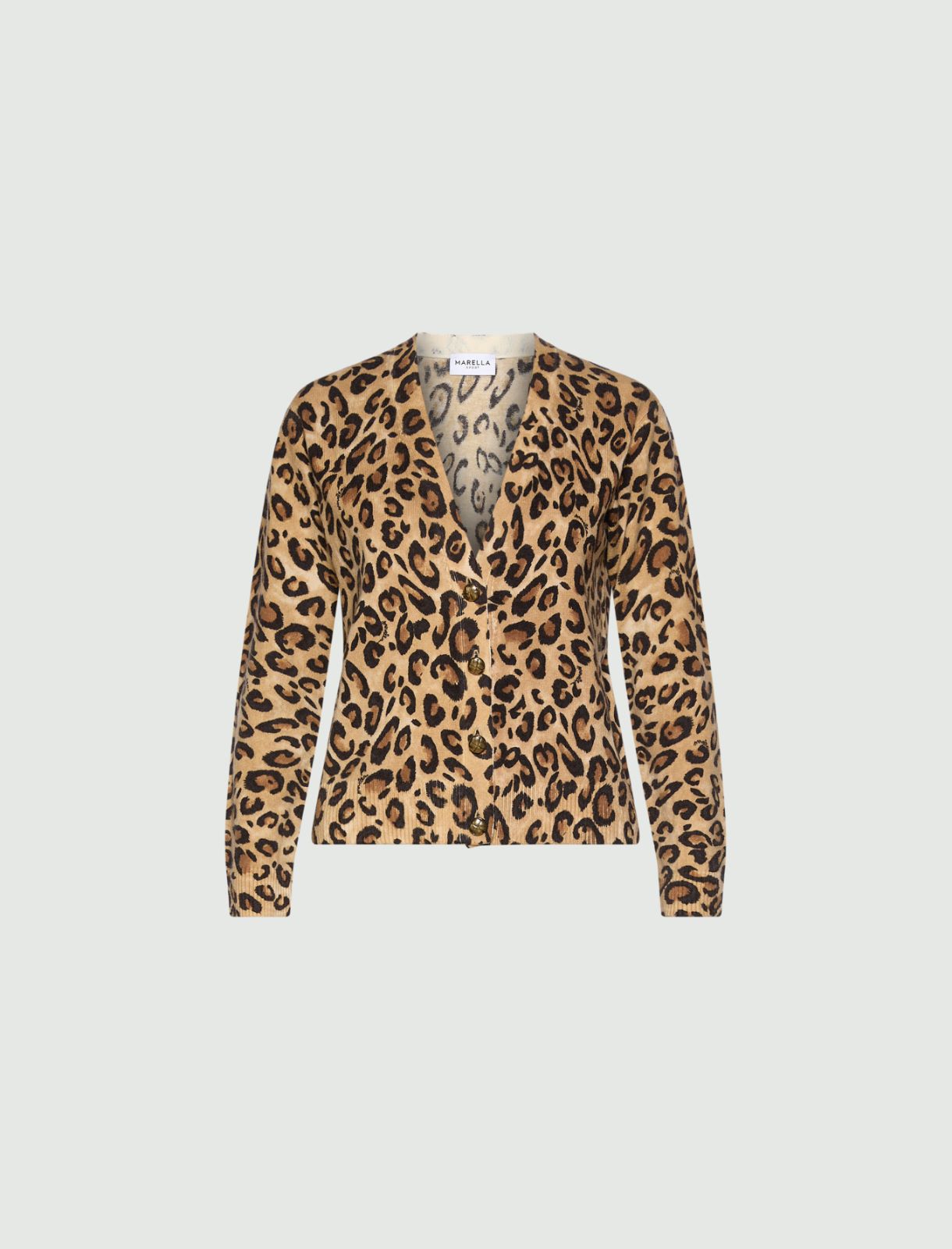 Pure wool cardigan - BEIGE - Marella
