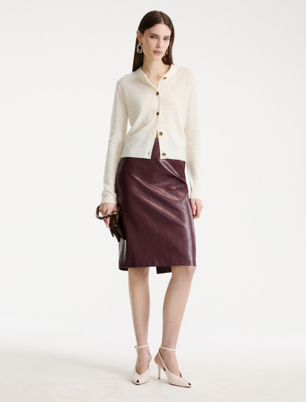 Pure cashmere cardigan - CREAM - Marella - 2