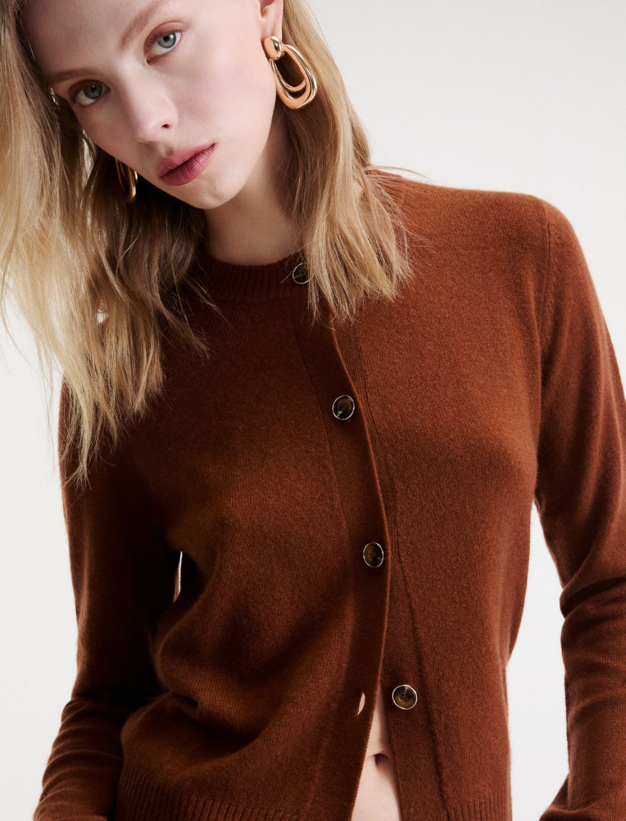 Cardigan en pur cachemire - TABAC - Marella - 5