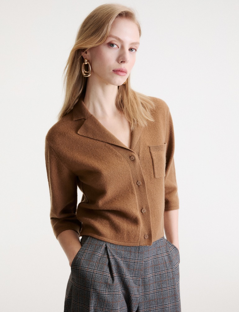 Boxy cashmere and wool shirt jacket - Marella
