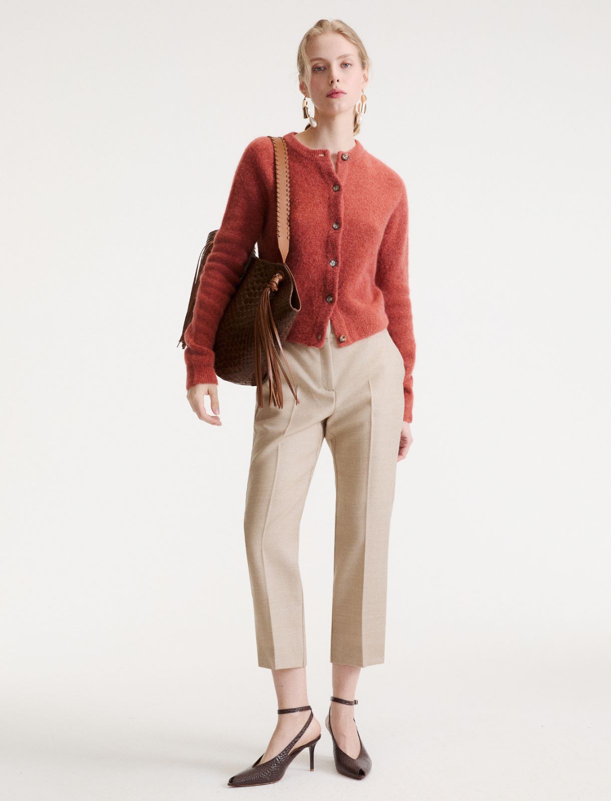 Alpaca cardigan - TERRA COTTA - Marella - 2