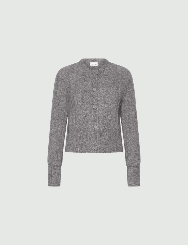 Cable-knit alpaca-blend cardigan - Marella