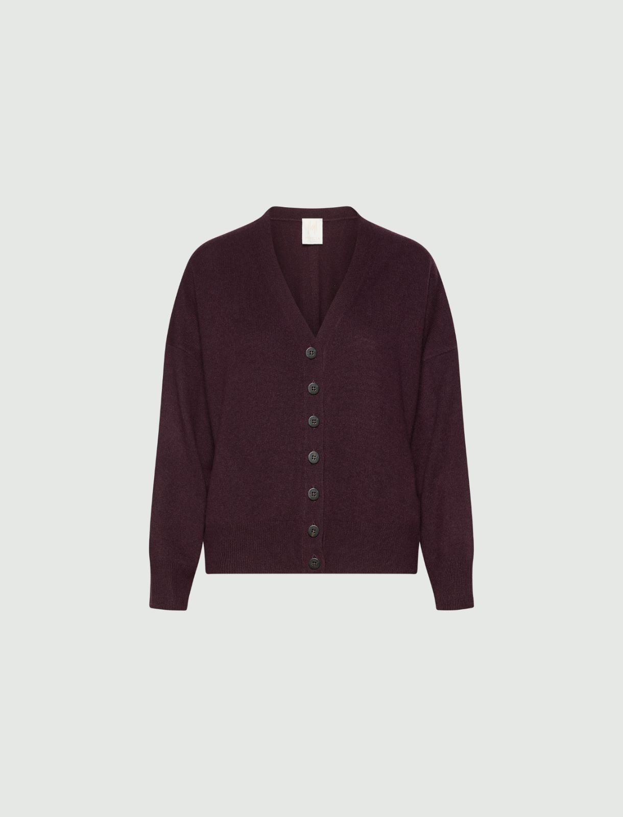 Pure cashmere cardigan - BLACKBERRY - Marella