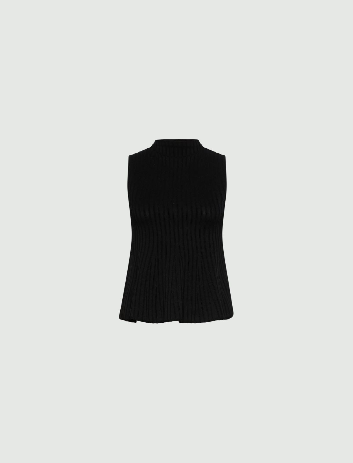 Top sin mangas fit and flare - NEGRO - Marella