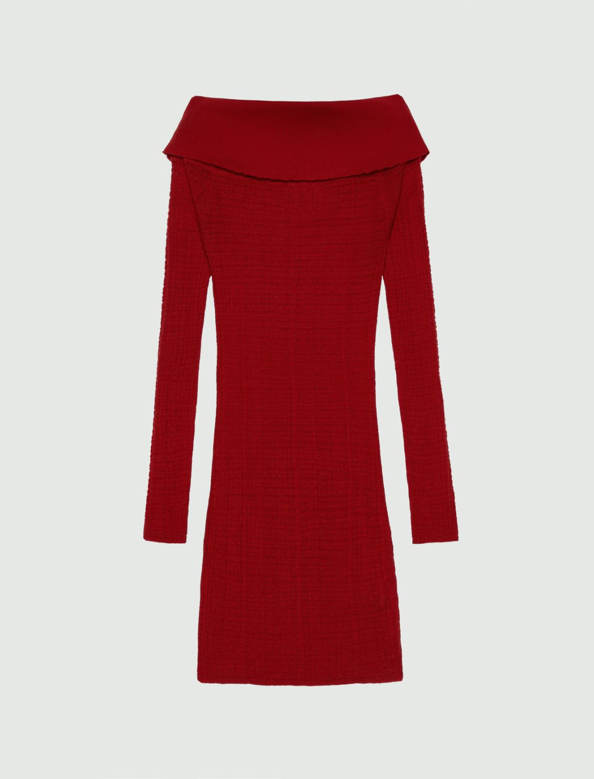 Cowl neck jumper - RED - Marella