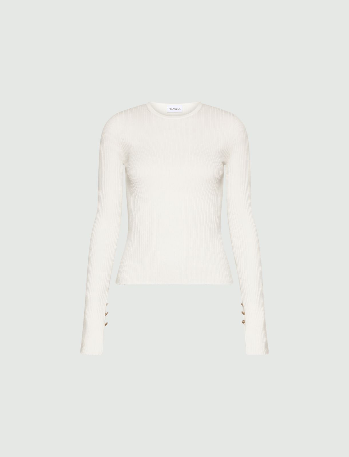 Jersey con botones joya - BLANCO - Marella